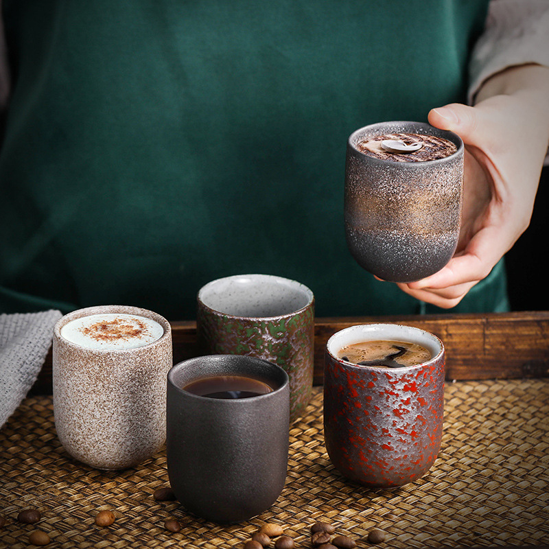 Japanese Pottery - 125ml Japon retro rustik seramik kung