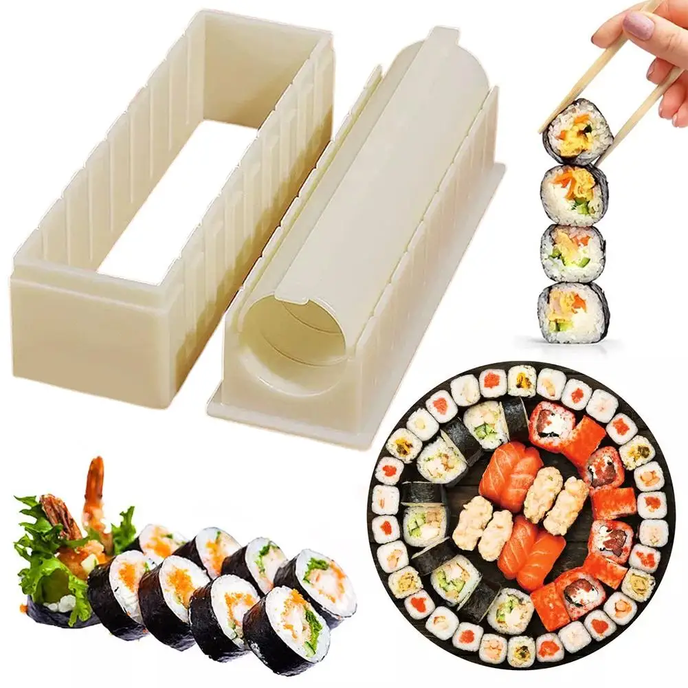 Sushi Making Kit - Yeniden Kullanılabilir Plastik Sushi Yapma Seti,