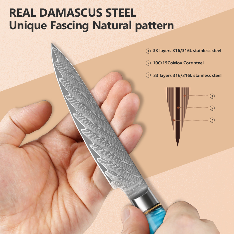5 İnçlik Çok Amaçlı Bıçak Şam  - Japanese Knife incelemesi ve fiyatı