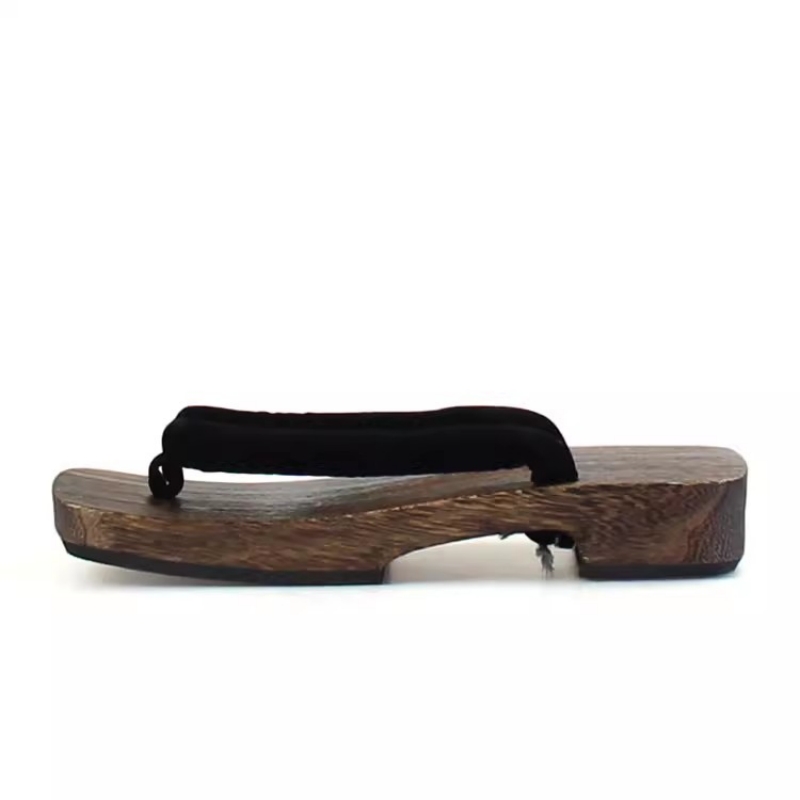 Erkek Kömür Rengi Cosplay Ahşa - Geta Wooden Sandal incelemesi ve fiyatı